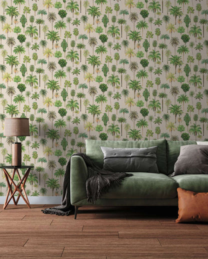 Riviera Palm Tree Wallpaper – Natural