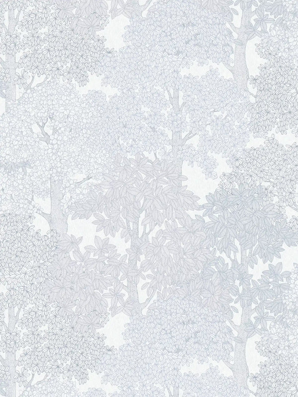 Sample - Colourful Forest Trees Wallpaper - White