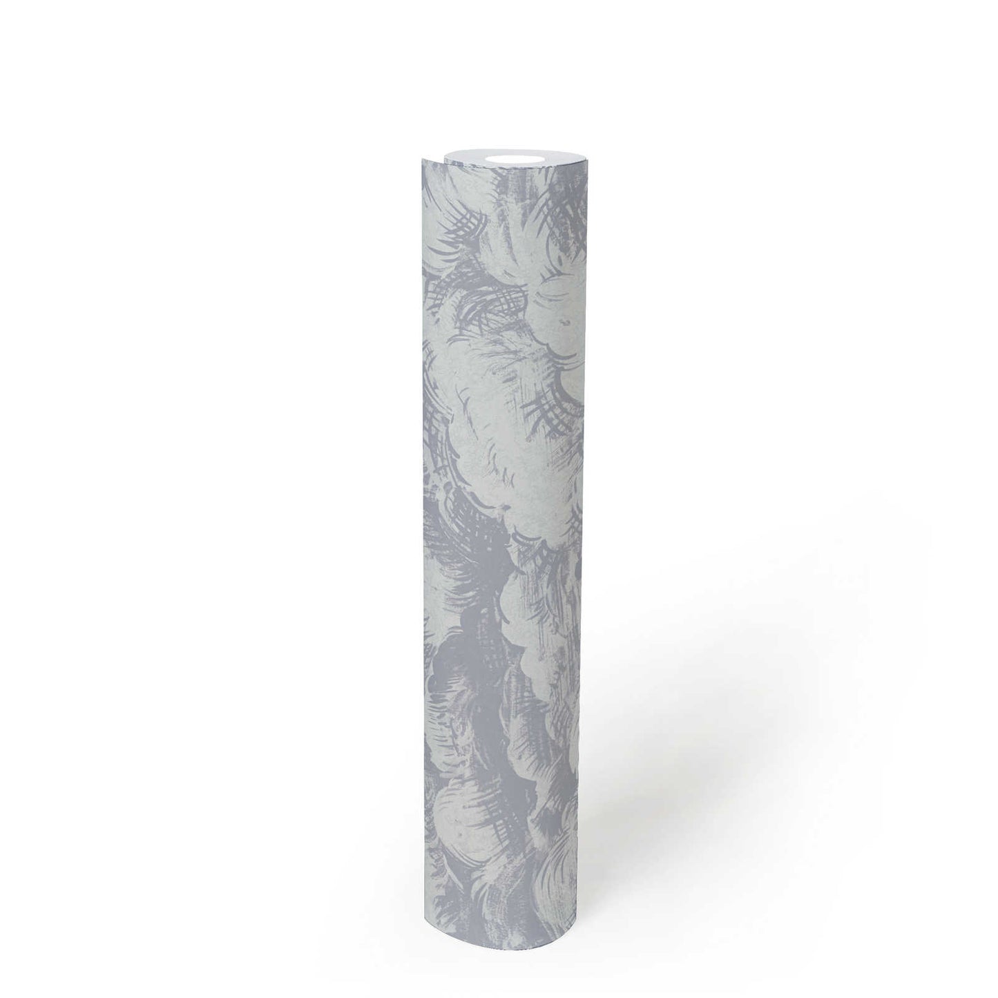 Cloudy Cloud Wallpaper - Grey