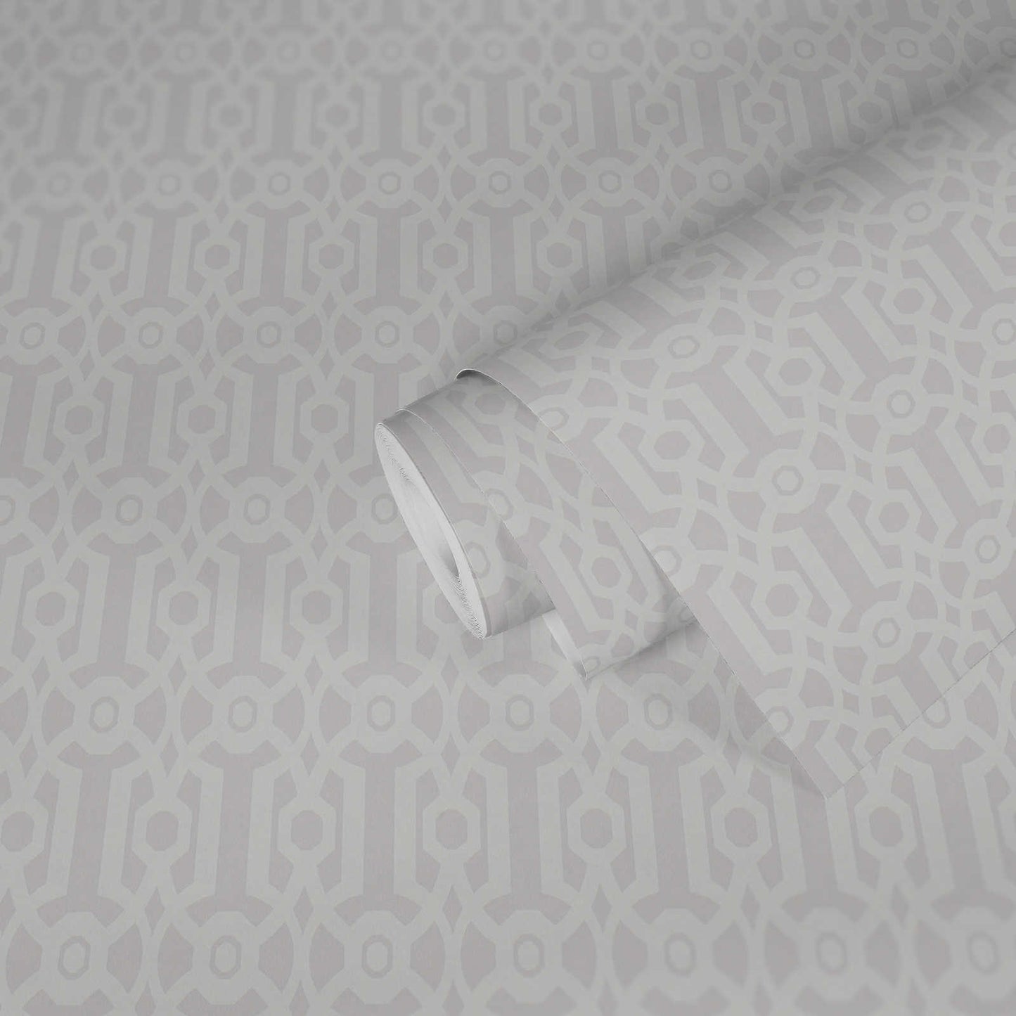 Baroque Pattern Wallpaper - White