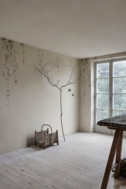 Wabi Sabi - Sandberg -  Custom Sized Wallpaper Mural (per m2) - Soft Grey