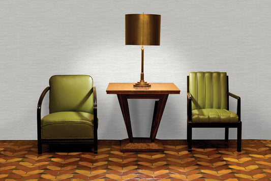Bambara - Vinyl Grasscloth Wallpaper - White - Discontinuing