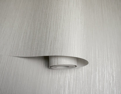 Bambara - Vinyl Grasscloth Wallpaper - White - Discontinuing
