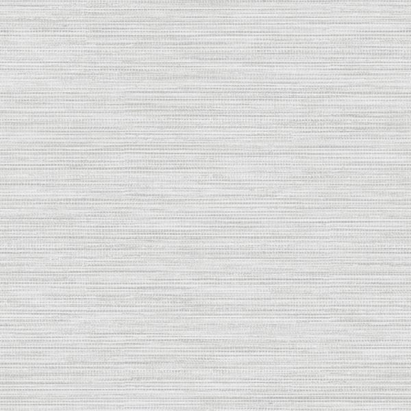 Sample - Bambara - Vinyl Grasscloth Wallpaper - Grey
