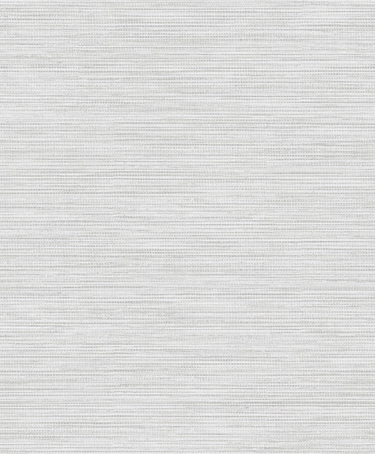 Bambara - Vinyl Grasscloth Wallpaper - White - Discontinuing
