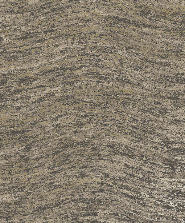 Sample - Nexus - Distressed Metallic Wave Wallpaper - Charcoal- Discontinuing