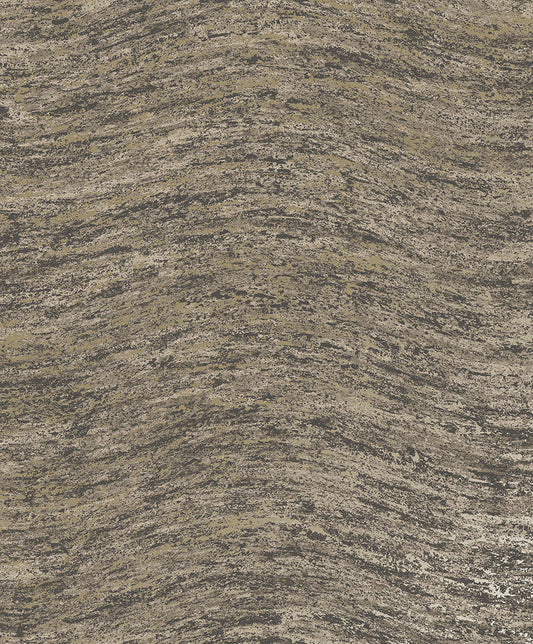 Nexus - Distressed Metallic Wave Wallpaper - Charcoal - LAST ROLL