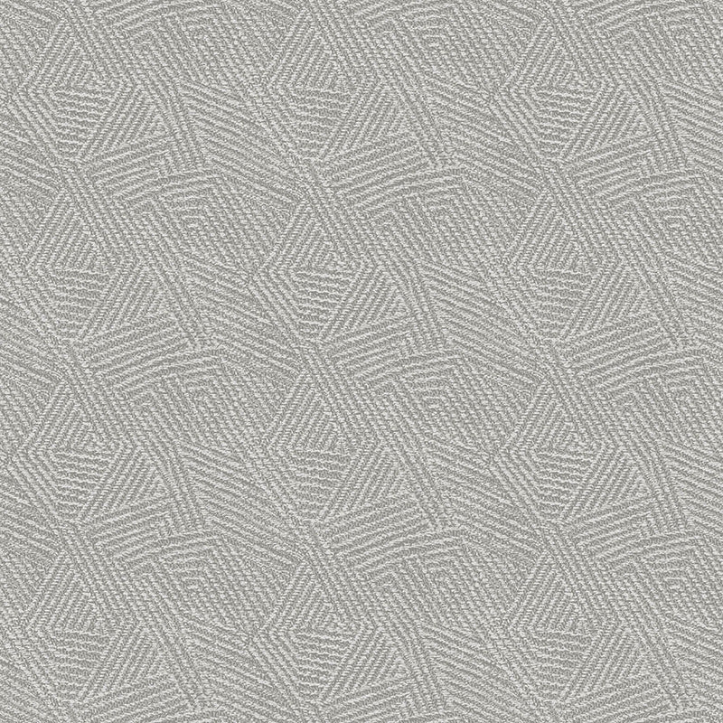 Atakora - geometric metallic wallpaper - Grey- Discontinuing