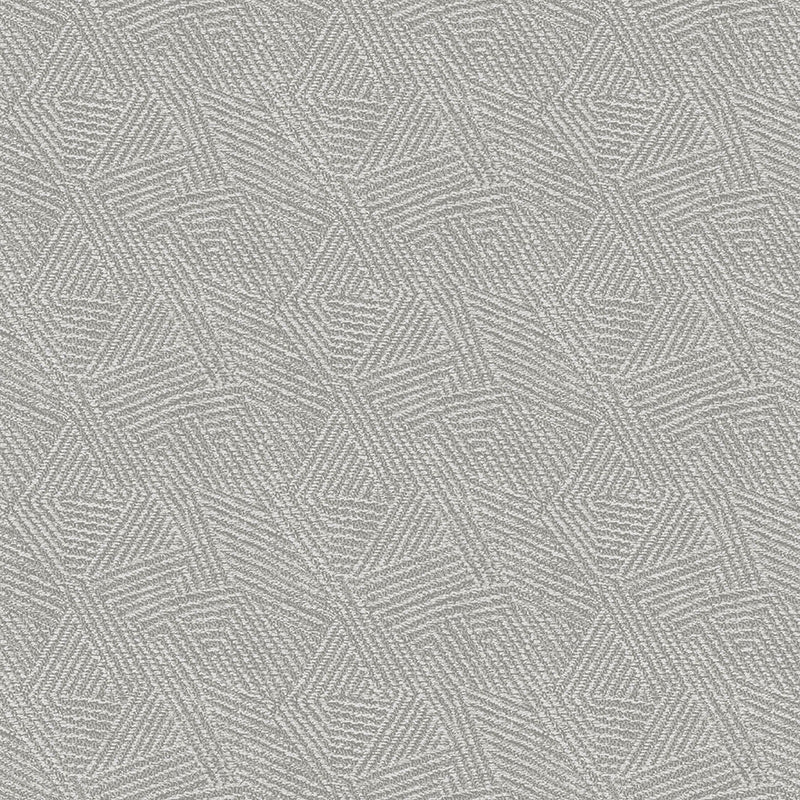 Atakora - geometric metallic wallpaper - Grey