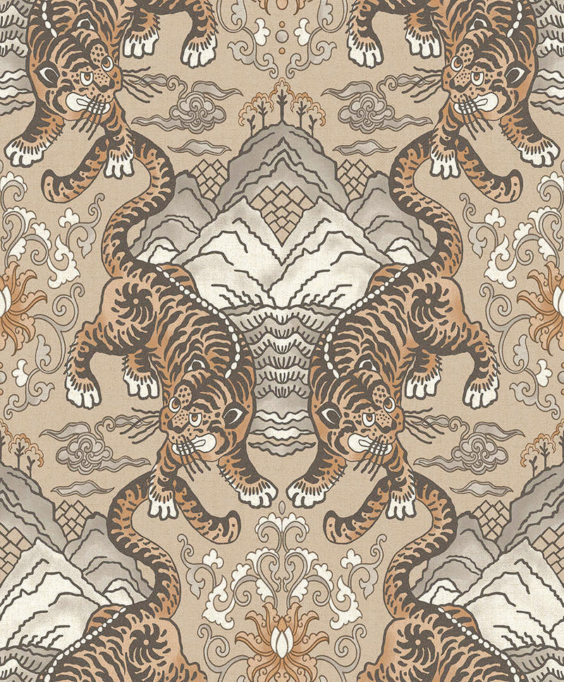 Tora The Tiger Wallpaper - 3 Colours