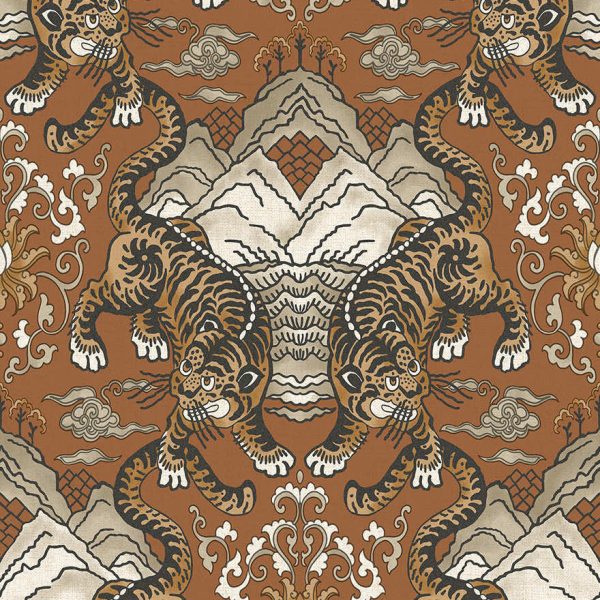 Tora The Tiger Wallpaper - 3 Colours