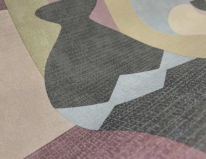 Khalili - Bazaar Geometric Wallpaper - Maroon/Beige - Discontinuing