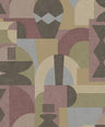 Khalili - Bazaar Geometric Wallpaper - Maroon/Beige - Discontinuing