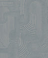 Macramé - Boho Geo Wallpaper - Blue - Discontinuing