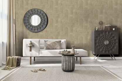 Macramé - Boho Geo Wallpaper - Neutral - LAST ROLL