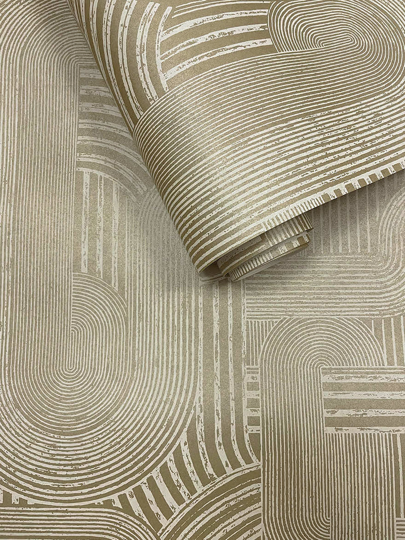 Macramé - Boho Geo Wallpaper - Neutral