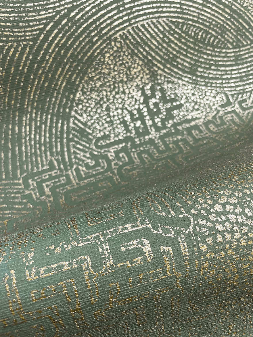 Richat Wallpaper - Emerald Green