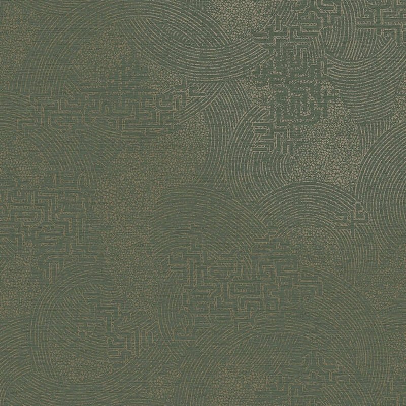 Sample - Richat Emerald Green wallpaper