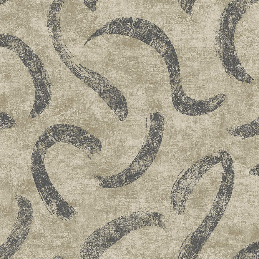 Sample - Sirocco Linen & Noir wallpaper