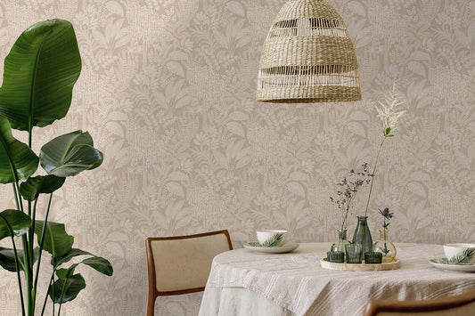 Oasis Wallpaper - Plaster Pink