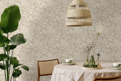 Oasis Wallpaper - Taupe