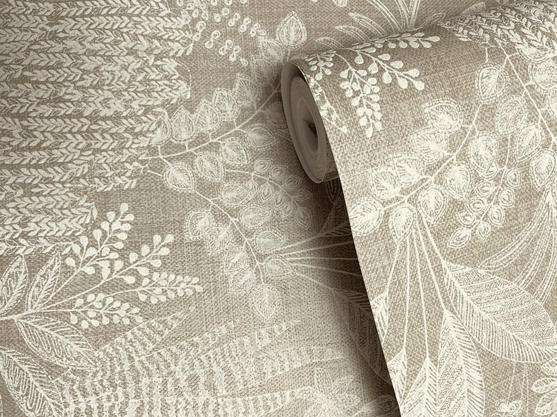 Oasis Taupe wallpaper