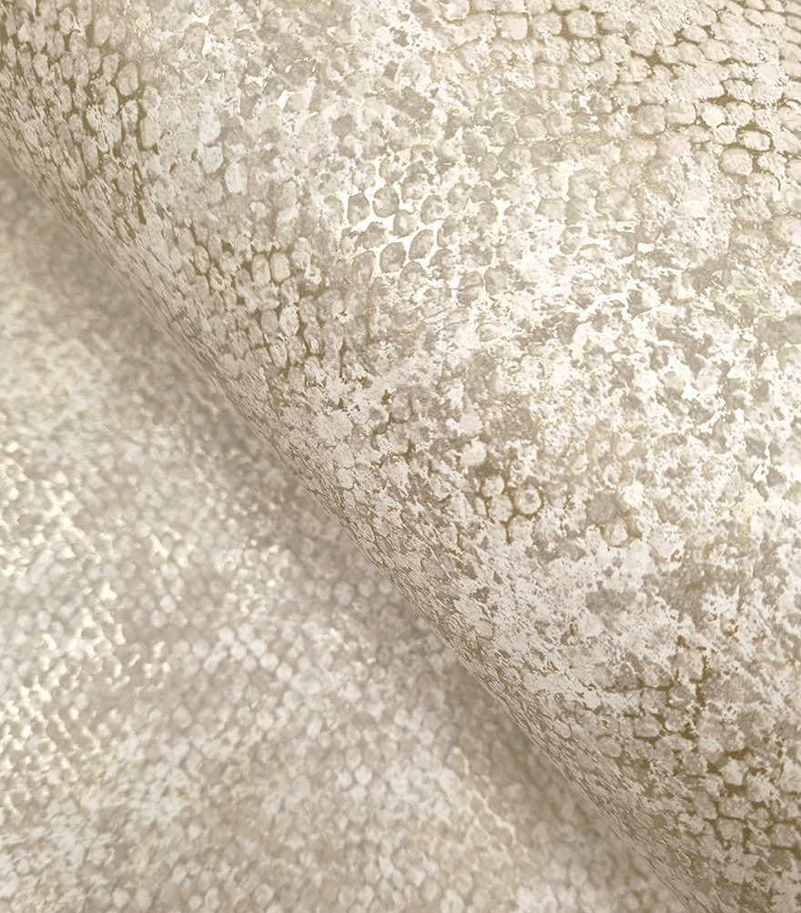 Ophidian Scaled Wallpaper - Cream