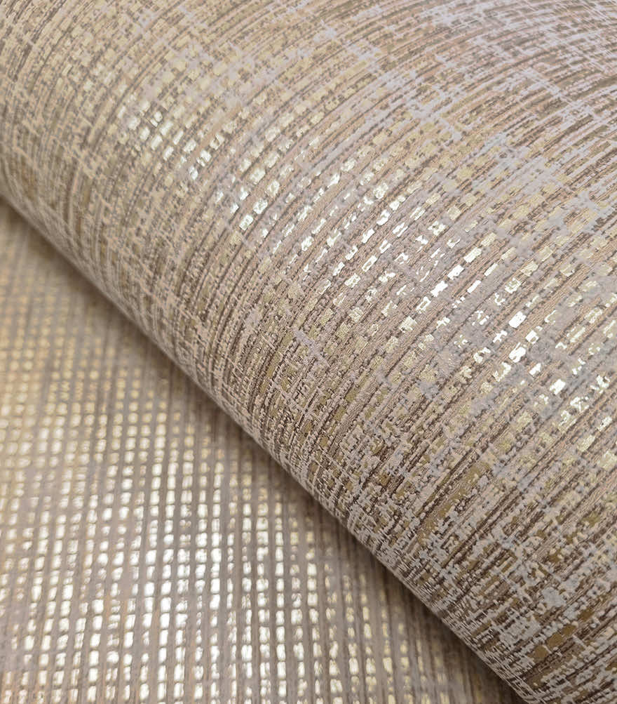 Pique Textured Wallpaper - Rust