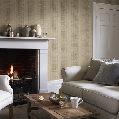 Pique Textured Wallpaper - Beige / Black