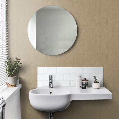 Pique Textured Wallpaper - Beige / Black