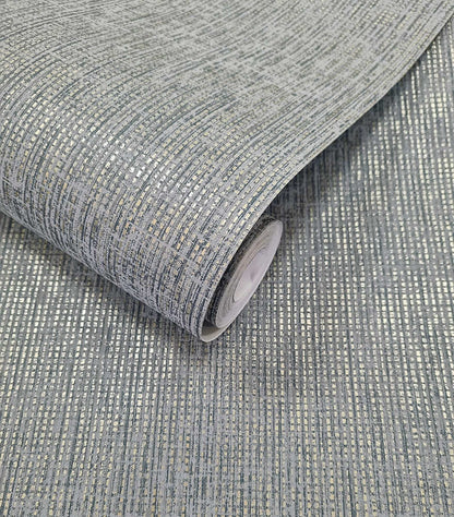Pique Textured Wallpaper - Blue
