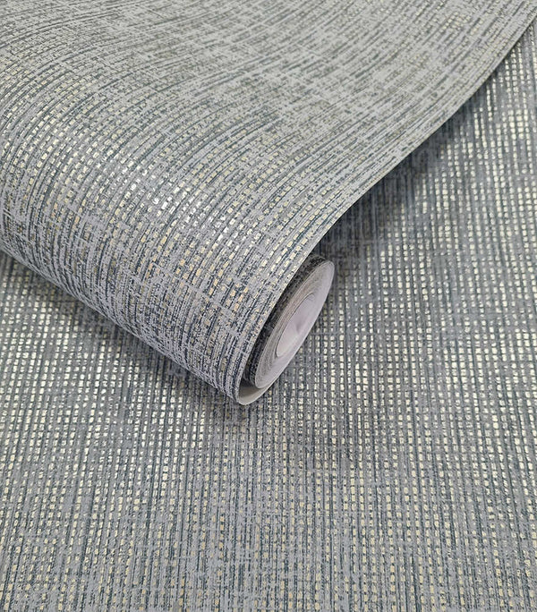 Sample - Pique Textured Wallpaper - Blue
