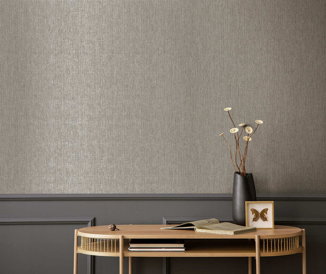 Pique Textured Wallpaper - Charcoal