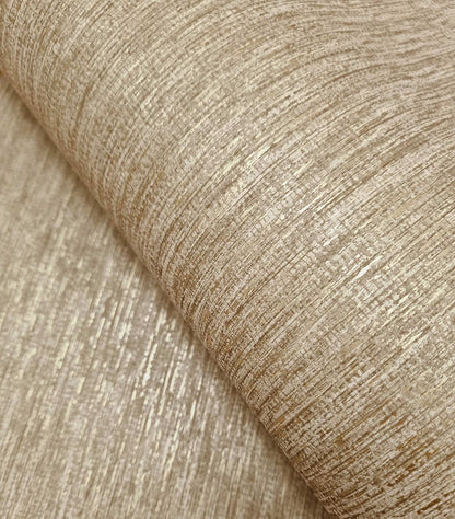 Textura Metallic Wallpaper - Gold / Rust