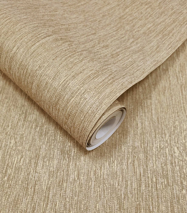 Sample - Textura Metallic Wallpaper - Gold / Rust