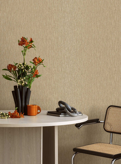 Textura Metallic Wallpaper - Gold / Rust