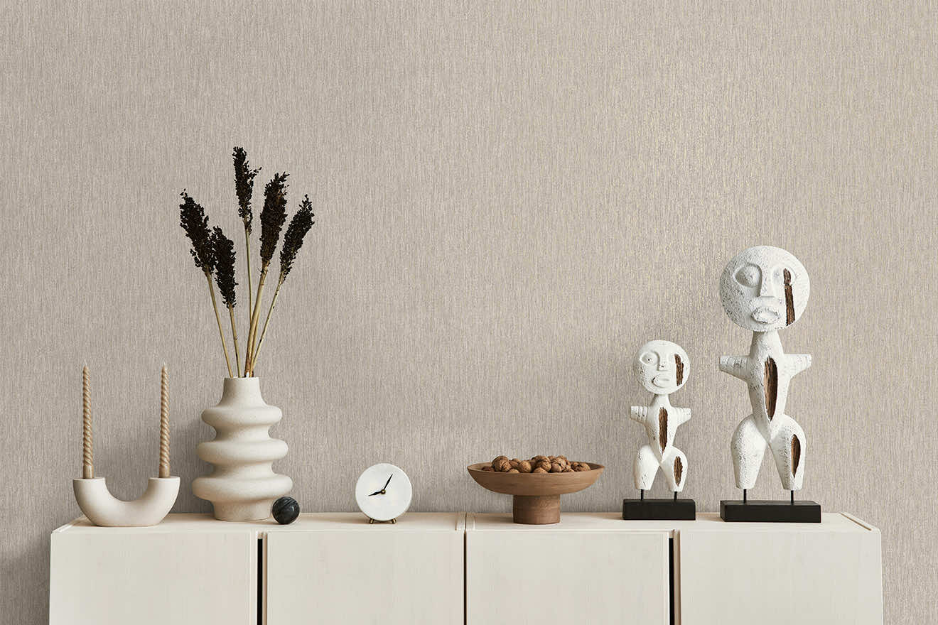 Textura Metallic Wallpaper - Grey