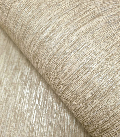 Textura Metallic Wallpaper - Cream
