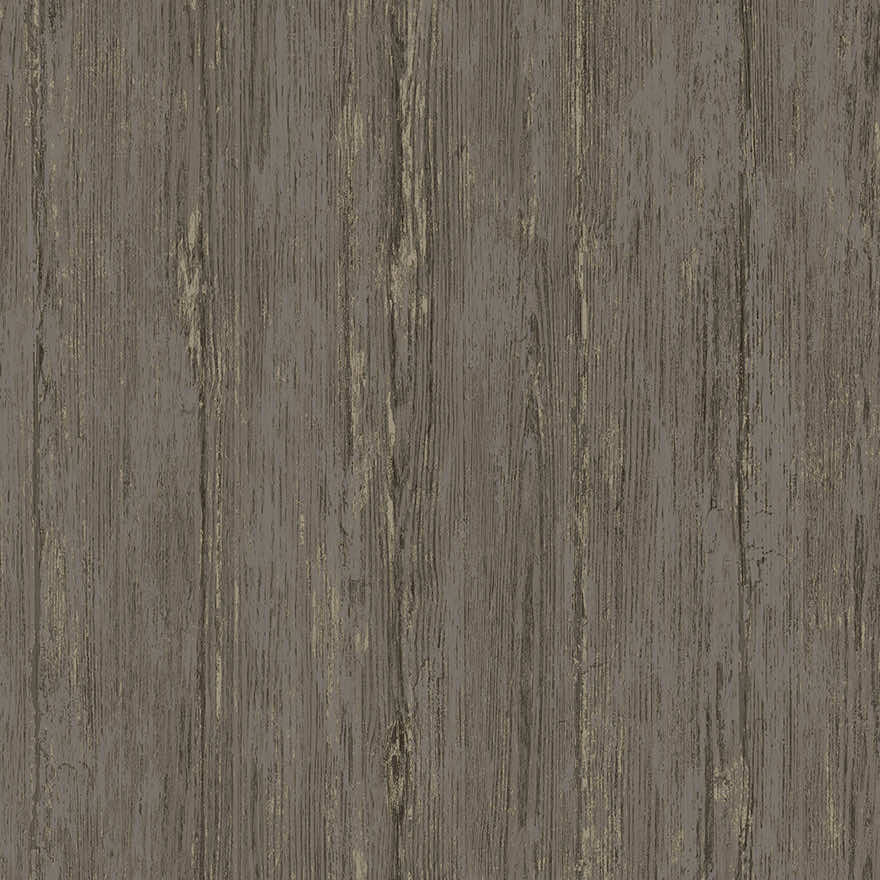 Sapele Wood Panels Wallpaper - Charcoal