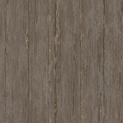 Sapele Wood Panels Wallpaper - Charcoal
