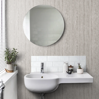 Sapele Wood Panels Wallpaper - Grey