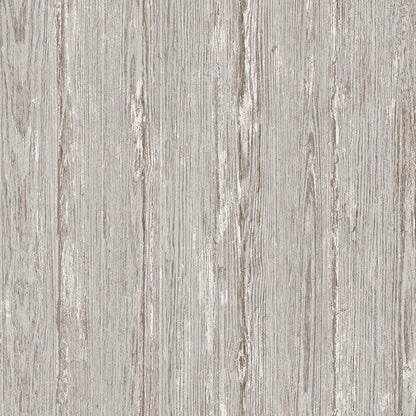 Sapele Wood Panels Wallpaper - Grey