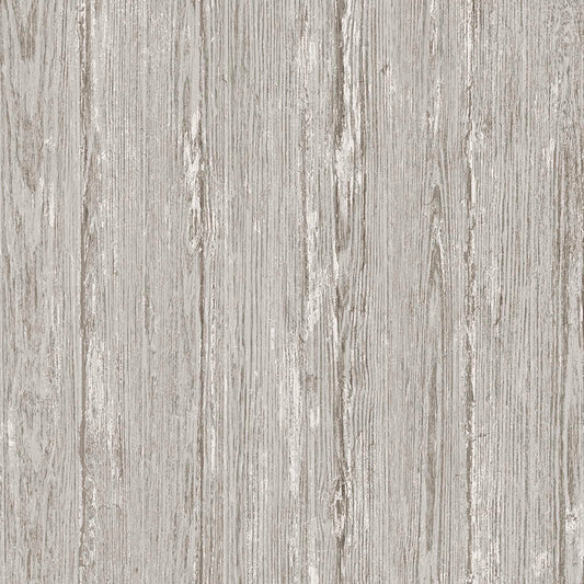 Sapele Wood Panels Wallpaper - Grey