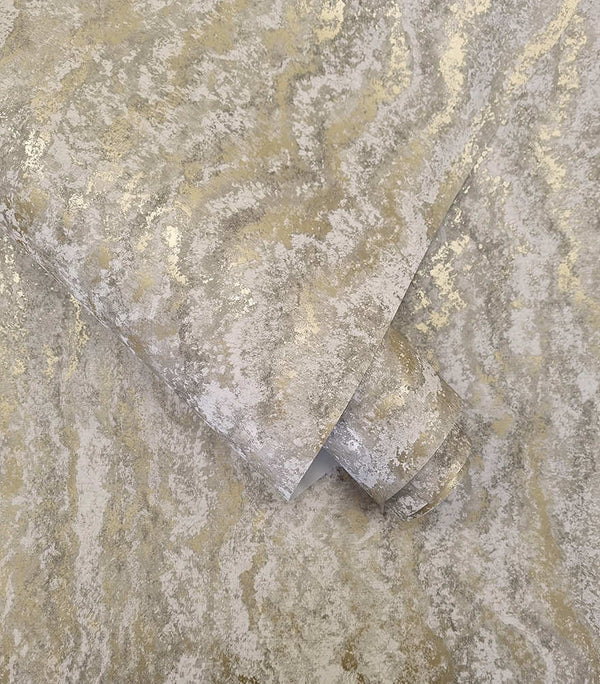 Sample - Tinos Marble Wallpaper - Grey