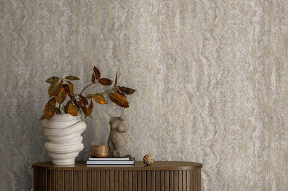 Tinos Marble Wallpaper - Grey
