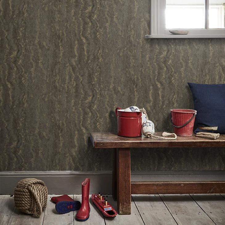 Tinos Marble Wallpaper - Charcoal