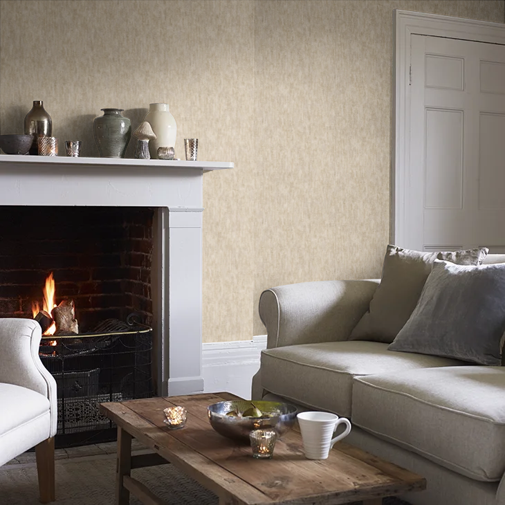 Modulo Textured Wallpaper - Cream