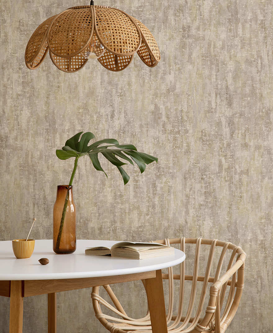 Modulo Textured Wallpaper - Rust