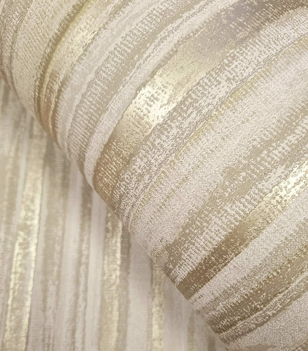 Sample - Calico Textured Wallpaper - Taupe