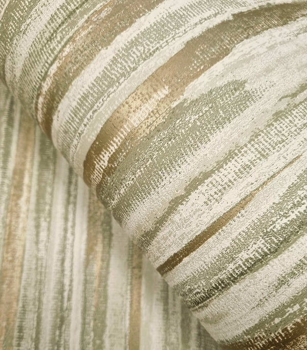 Sample - Calico Textured Wallpaper - Sage